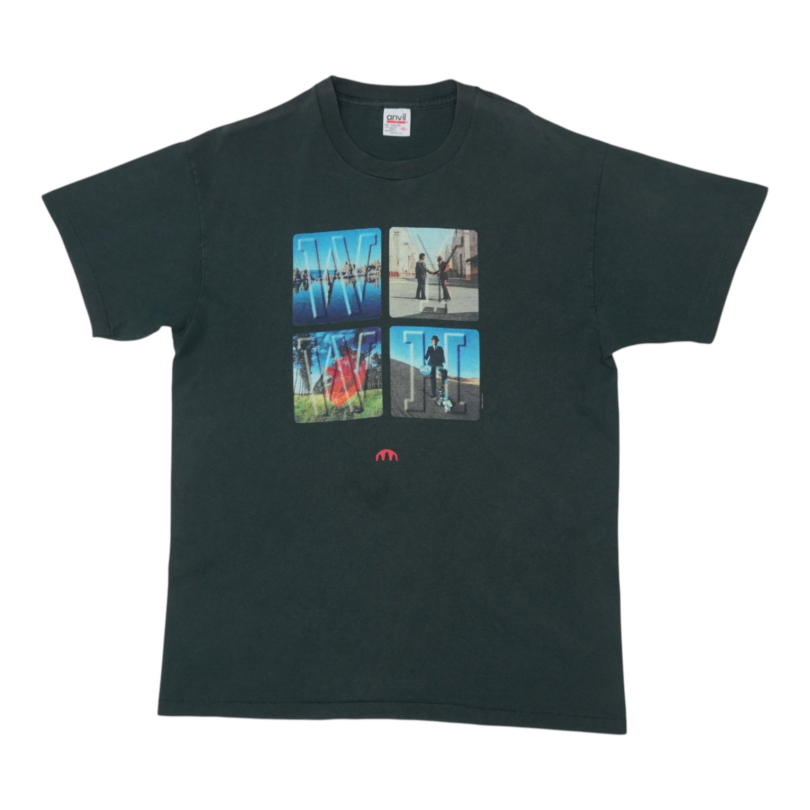 Vintage Pink Floyd Wish You Were Here 1998 Black Cotton T Shirt XL: Vintage Pink Floyd Wish You Were Here 1998 Black Cotton T Shirt XL Authentic vintage 1998 Pink Floyd Wish You Were Here shirt with front and back graphics. This original 1990s shirt is not a modern re