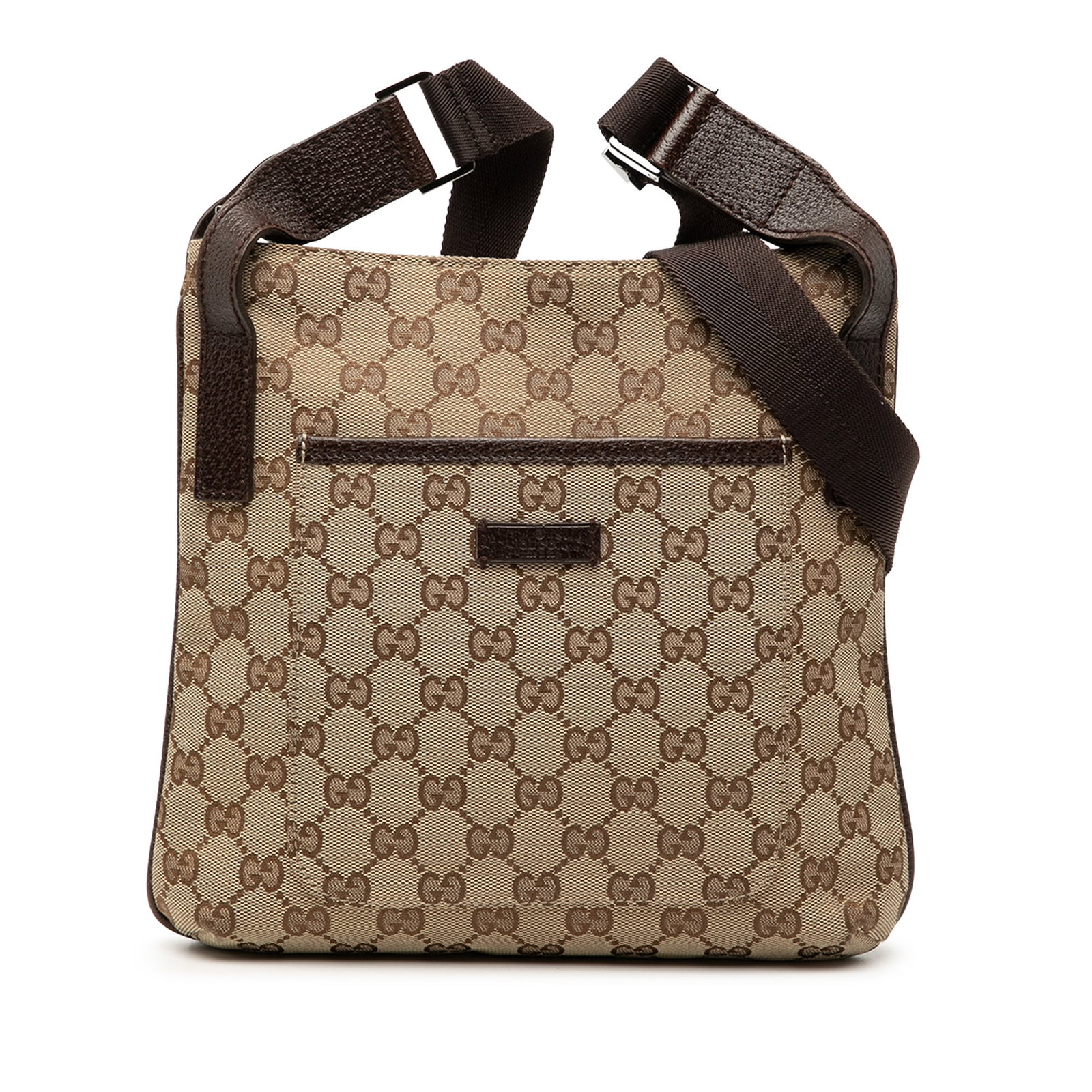 Gucci GG Canvas Beige Crossbody Bag Leather Trim: Gucci GG Canvas Beige Crossbody Bag Leather Trim This Gucci GG Canvas Crossbody bag features a beige canvas body with leather trim, a flat strap, a top zip closure, a front exterior slip pocket, and a