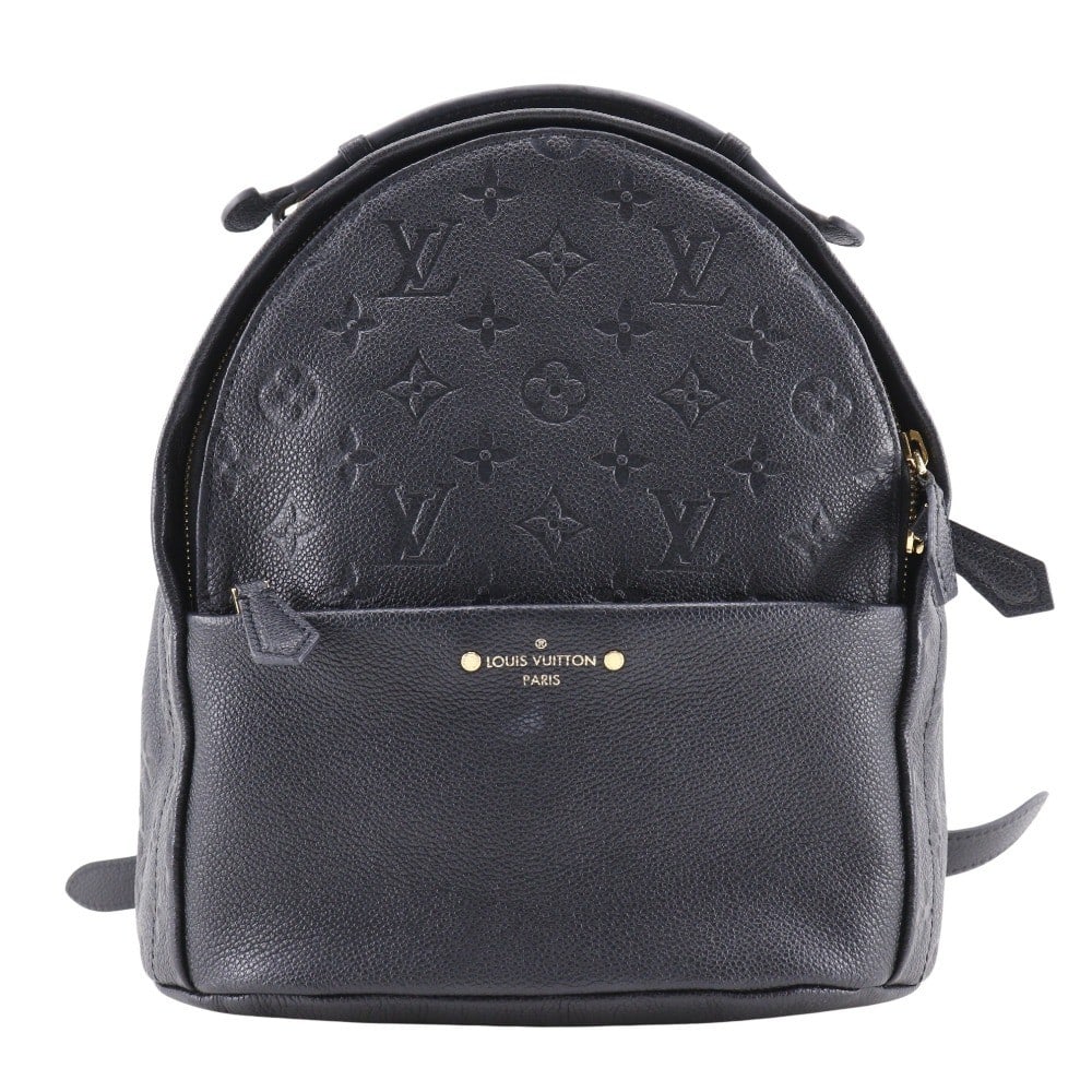 Black Leather Sorbonne Backpack by Louis Vuitton 24cm x 26cm x 14cm: Black Leather Sorbonne Backpack by Louis Vuitton 24cm x 26cm x 14cm The Louis Vuitton Sorbonne Backpack in black Monogram Empreinte leather is designed for women, featuring a compact size ideal for da