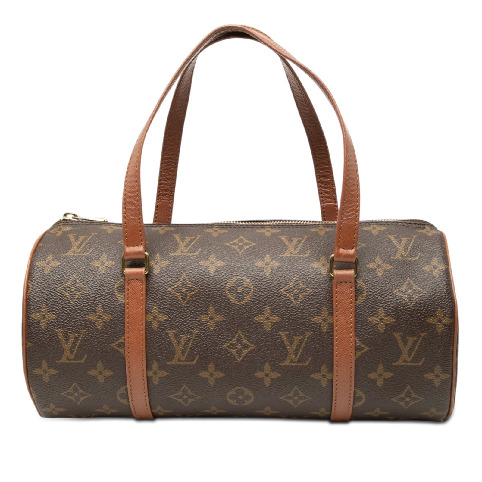 Louis Vuitton Papillon 30 Monogram Canvas Handbag: Louis Vuitton Papillon 30 Monogram Canvas Handbag Louis Vuitton Monogram Papillon 30 bag crafted with a monogram canvas body, flat vachetta leather handles, and a top zip closure. Made in France. Cond