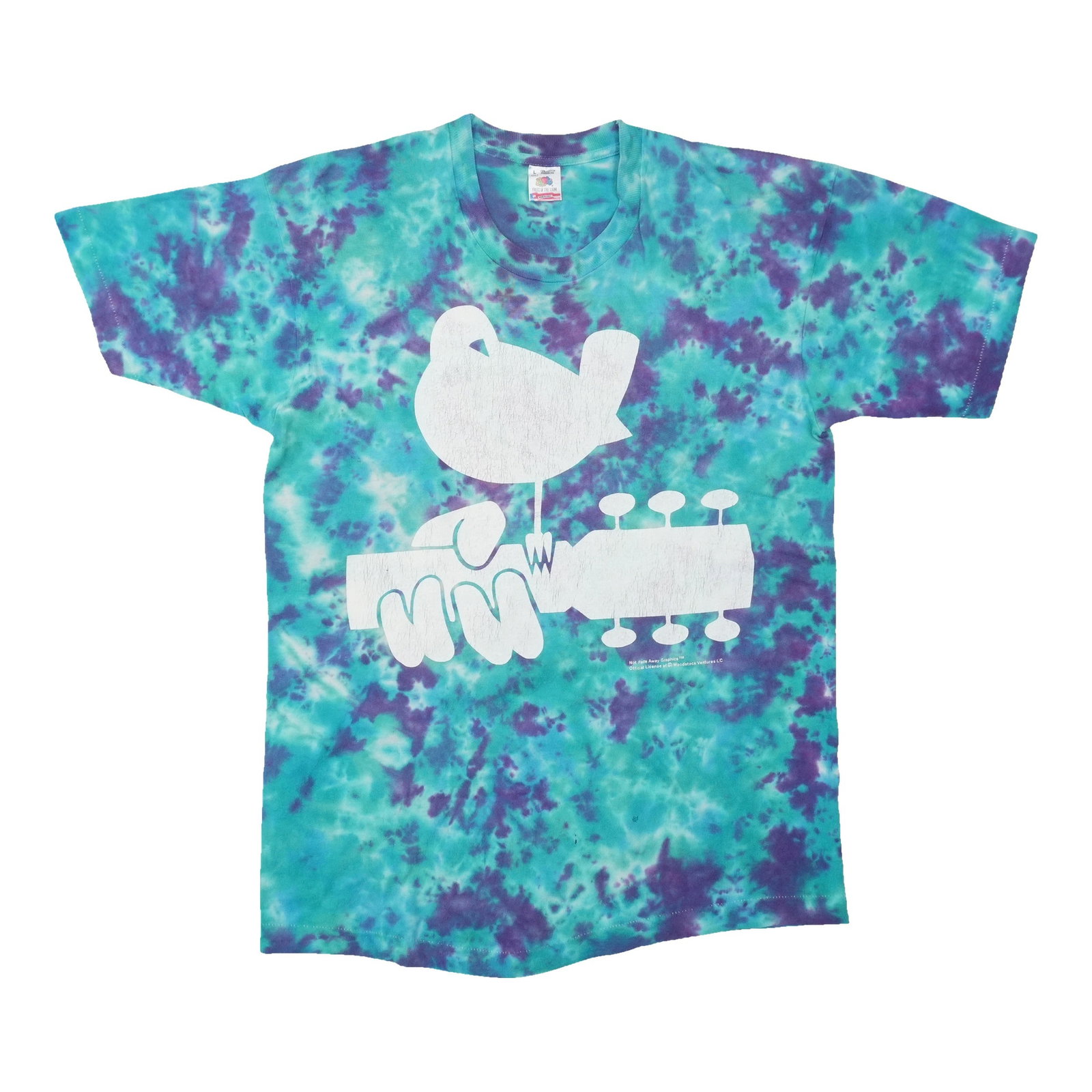 Vintage Woodstock 1994 Tie Dye Cotton Shirt Large: Vintage Woodstock 1994 Tie Dye Cotton Shirt Large Authentic vintage 1994 Woodstock tie-dye shirt from the 1990s. This original vintage tee is not a modern reproduction. It is in good condition with sm