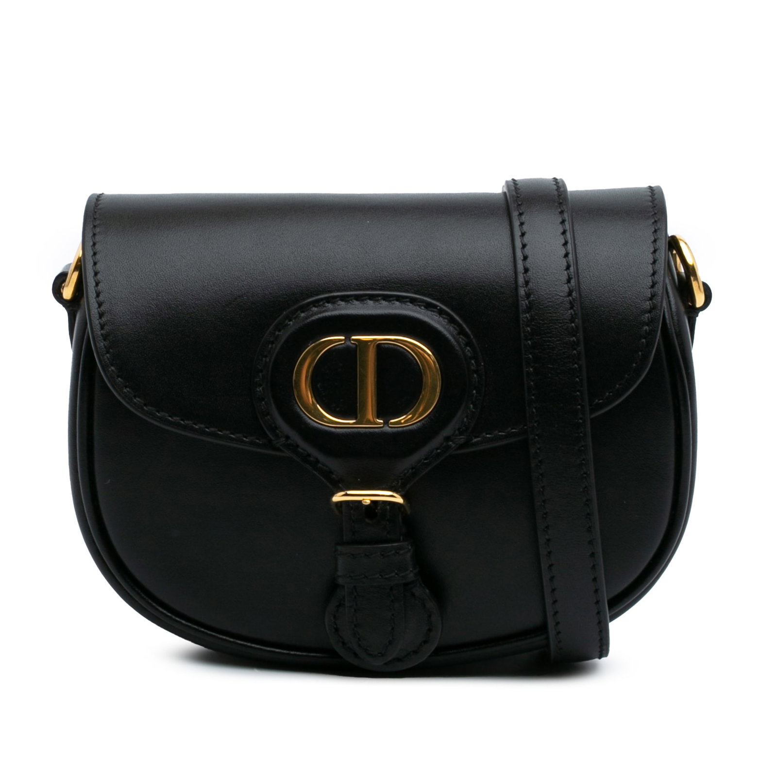 Dior Micro Calfskin Bobby Crossbody Bag Black Leather Italy: Dior Micro Calfskin Bobby Crossbody Bag Black Leather Italy The Dior Micro Calfskin Bobby Crossbody bag is an elegant accessory crafted from high-quality leather. It features a stylish front flap with