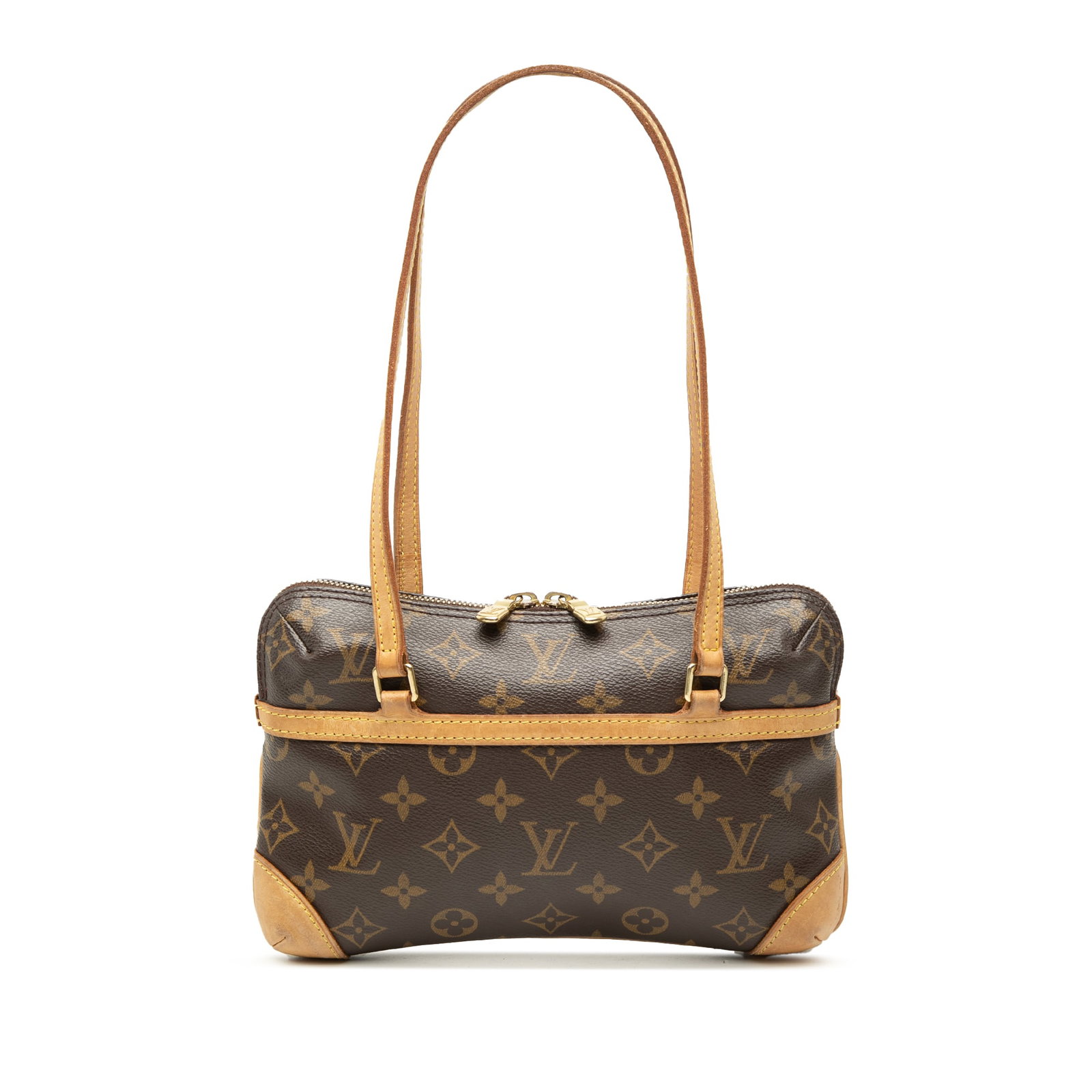 Louis Vuitton Mini Coussin Monogram Canvas Shoulder Bag: Louis Vuitton Mini Coussin Monogram Canvas Shoulder Bag Louis Vuitton Monogram Mini Coussin shoulder bag crafted with a monogram canvas body and vachetta leather trim. It features flat vachetta leathe