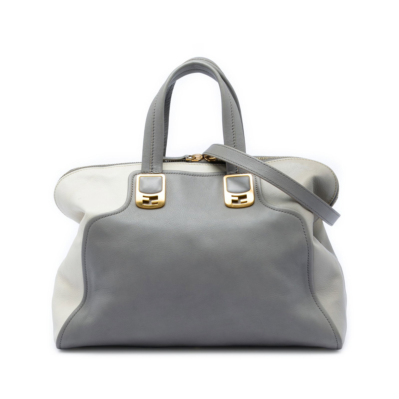 Fendi Chameleon Large Colorblock Leather Satchel Bag (1 of 5)