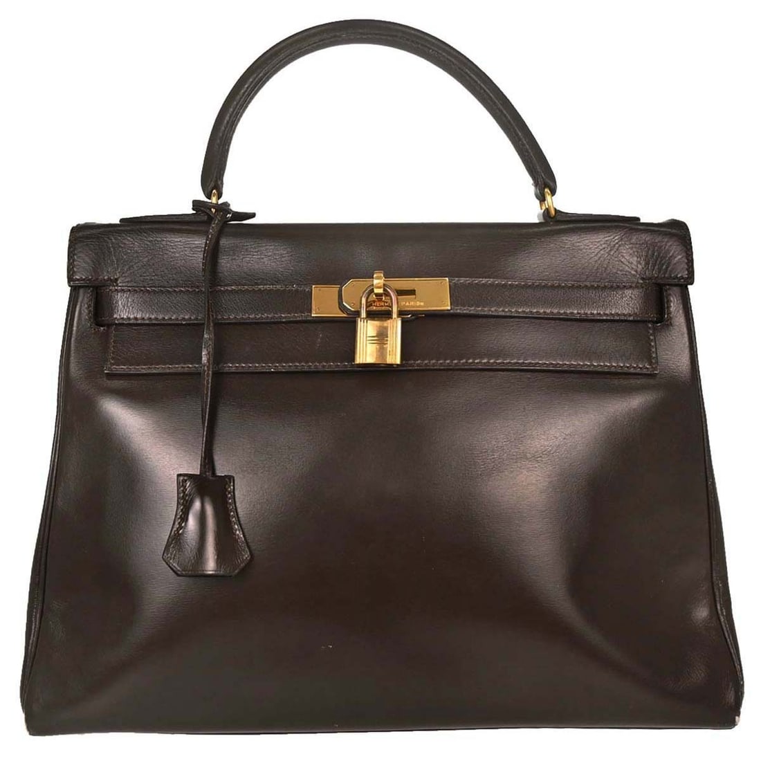 Hermes Kelly 32 Retourne Havane Box Calf Top Handle Bag (1 of 18)