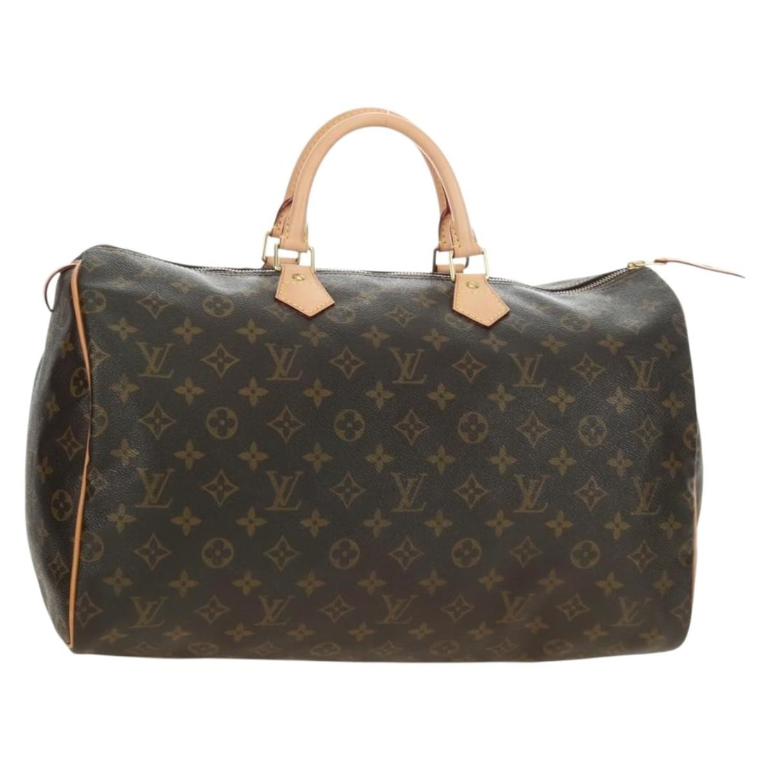 Louis Vuitton M41522 Speedy 40 Monogram Canvas Handbag: Louis Vuitton M41522 Speedy 40 Monogram Canvas Handbag Louis Vuitton Speedy 40 handbag in Monogram canvas with a dust bag included. This women's handbag was made in France and shows reasonable wear an
