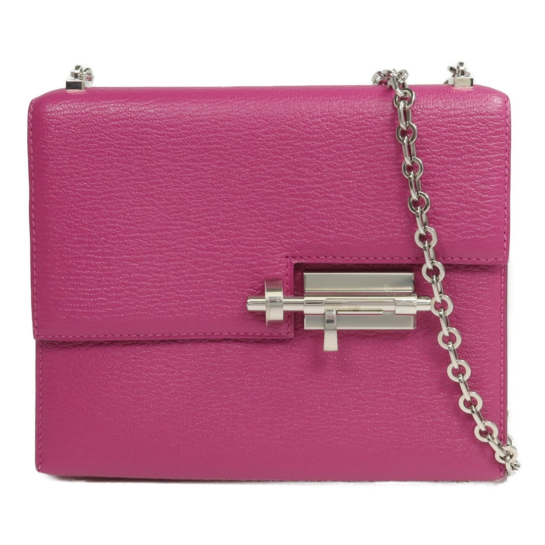 HERMES Verrou Mini Shoulder Bag in Rose Pourpre Chevre Leather (1 of 14)