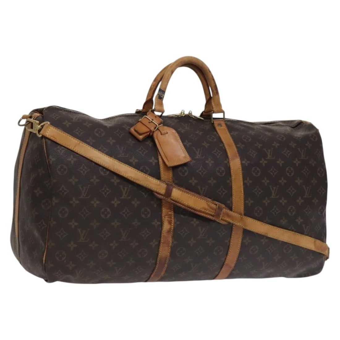 Louis Vuitton M41412 Keepall Bandouliere 60 Monogram Boston Bag: Louis Vuitton M41412 Keepall Bandouliere 60 Monogram Boston Bag Louis Vuitton Keepall Bandouliere 60 Boston bag in Monogram canvas. This travel bag includes a name tag, poignee, and shoulder strap. Co
