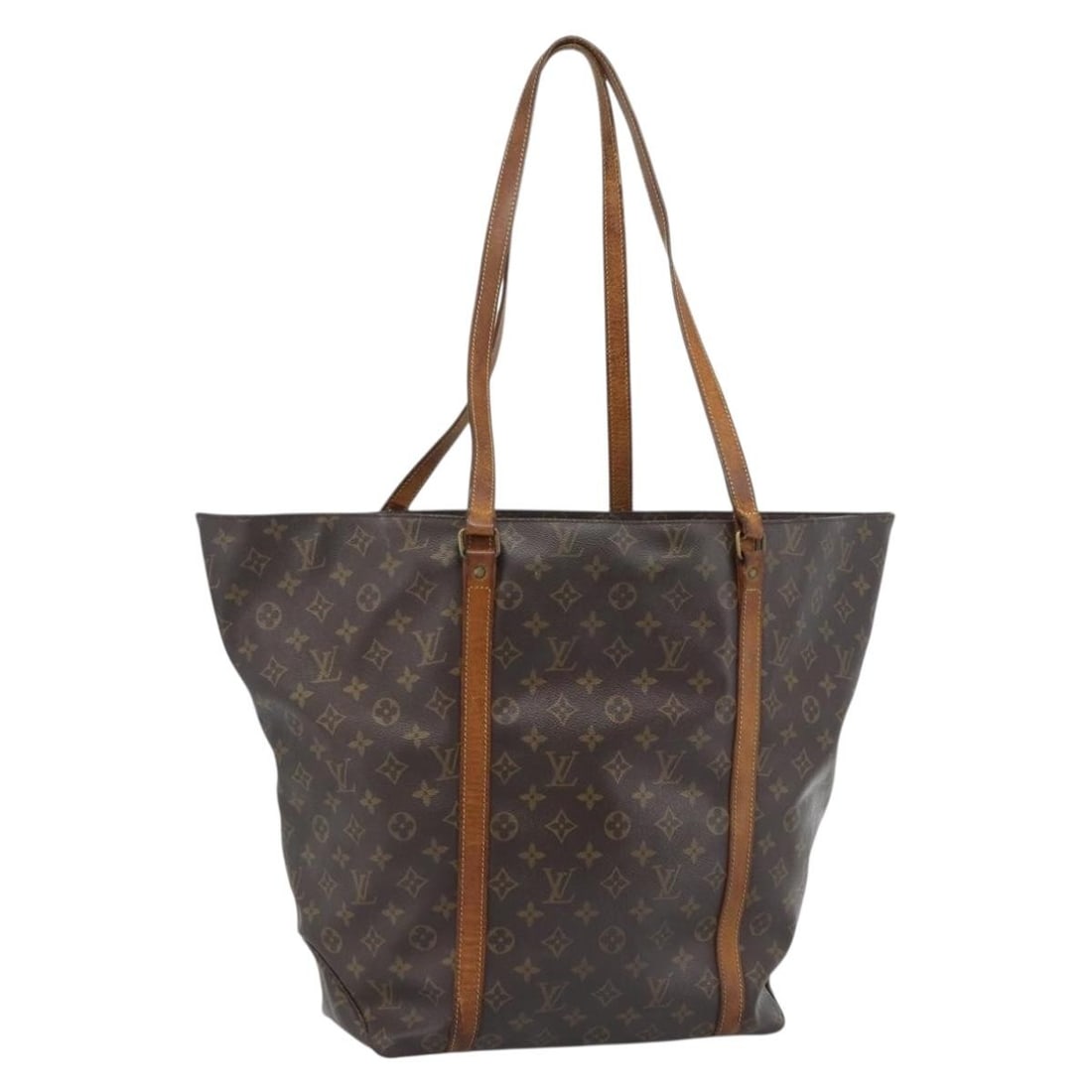 Louis Vuitton M51110 Sac Shopping GM Monogram Canvas Tote: Louis Vuitton M51110 Sac Shopping GM Monogram Canvas Tote Authentic Louis Vuitton Sac Shopping GM tote bag in Monogram canvas, designed for women and made in France. This tote is offered without the o