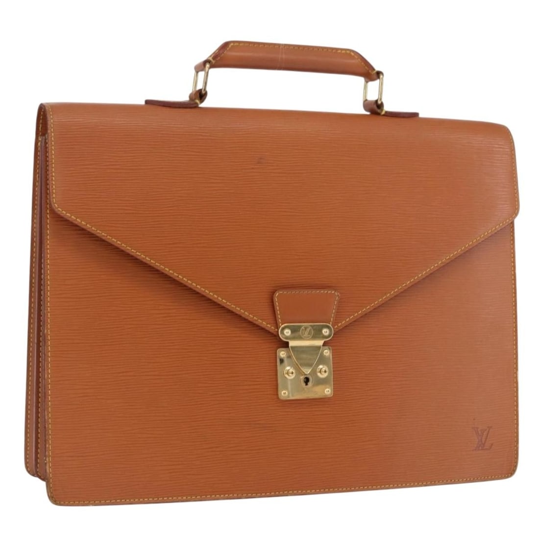 Louis Vuitton M54423 Serviette Conseiller Epi Leather Briefcase Brown (1 of 18)
