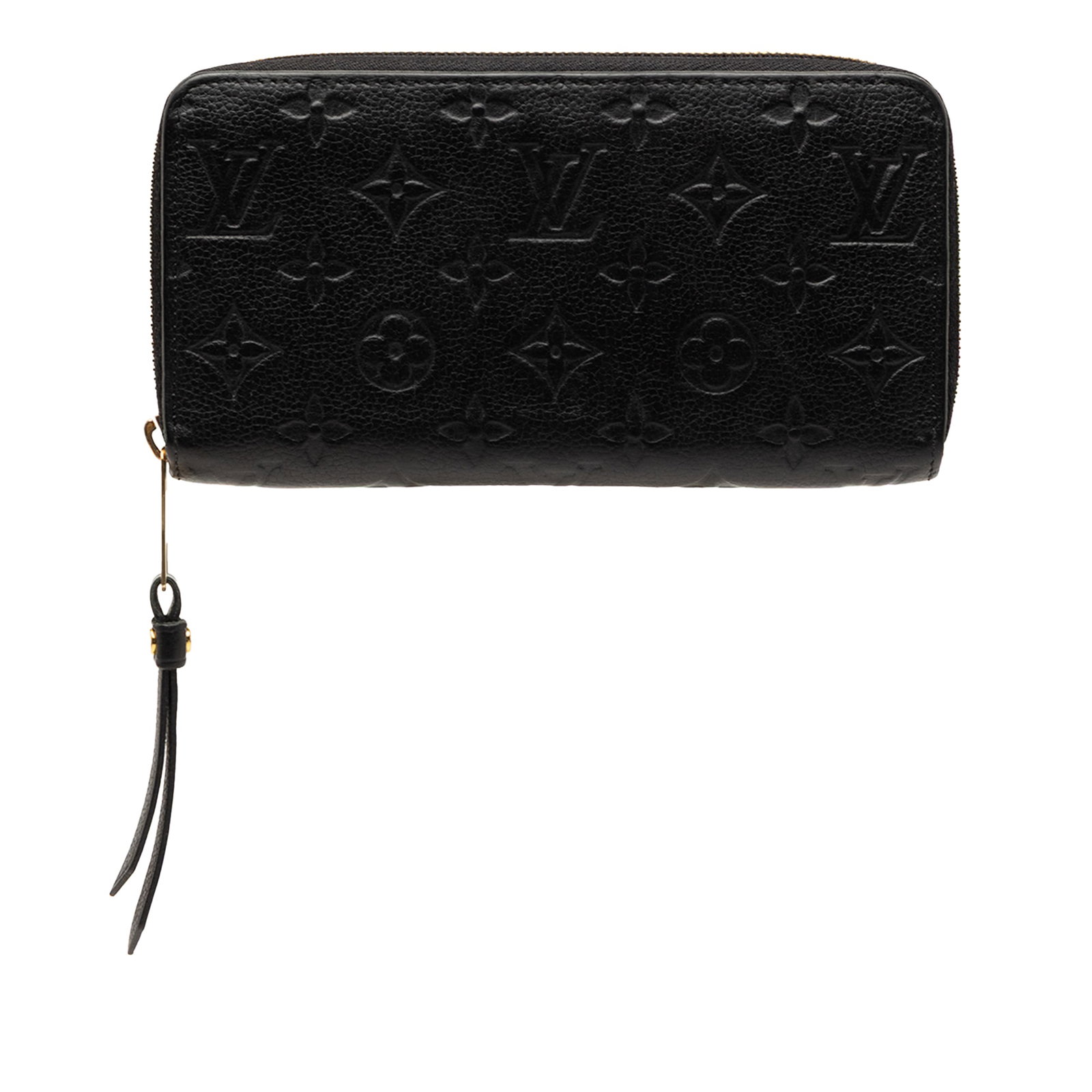Louis Vuitton Zippy Long Wallet Monogram Empreinte Black Leather: Louis Vuitton Zippy Long Wallet Monogram Empreinte Black Leather Louis Vuitton Monogram Empreinte Zippy Long Wallet in black leather with a zip-around closure, an interior zip compartment, and interio