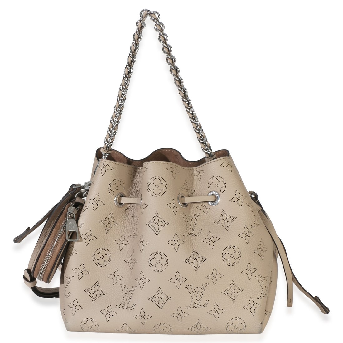 Louis Vuitton Monogram Mahina Bella Tote Gray Leather Shoulder Bag (1 of 9)