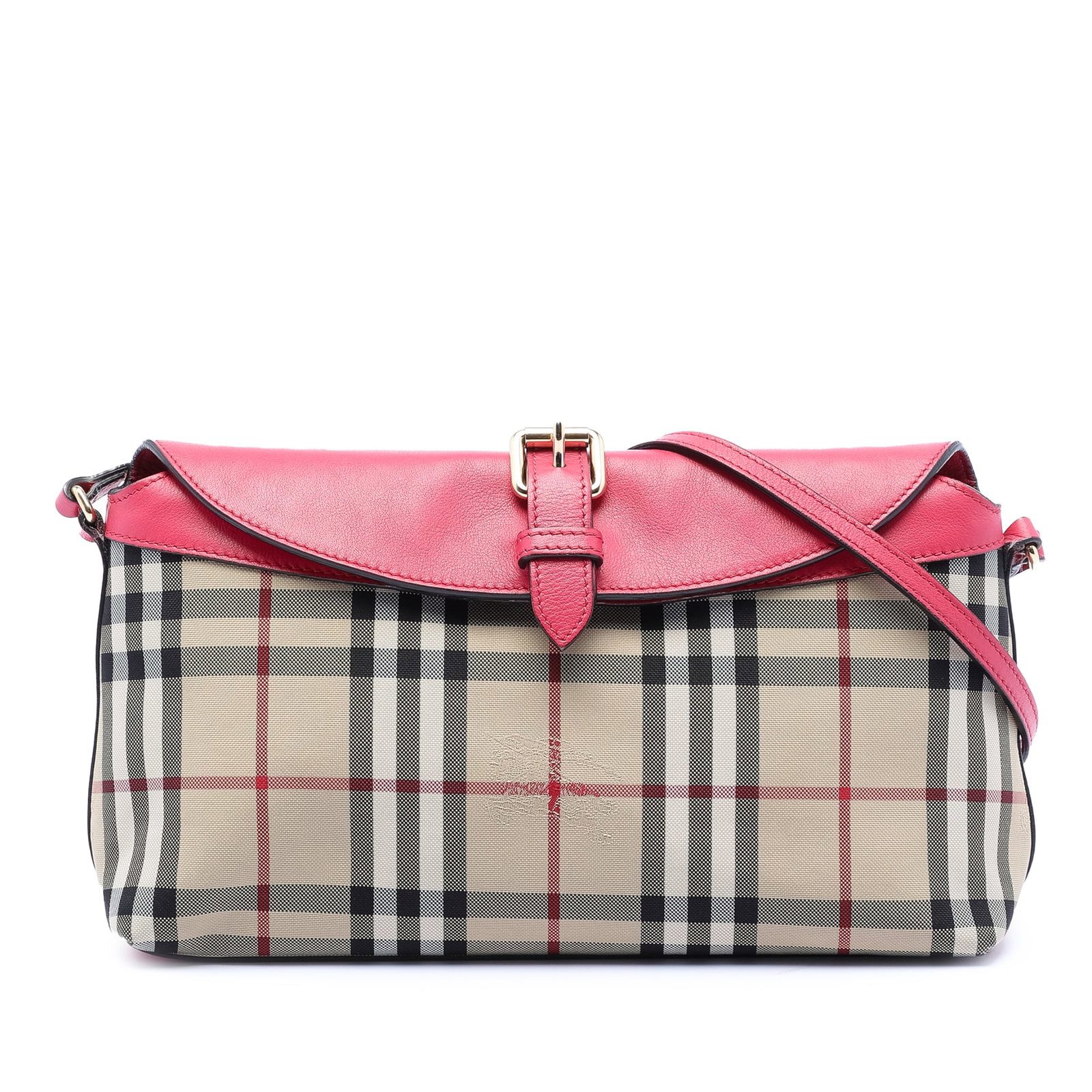 Burberry Leah Crossbody in Haymarket Check Canvas with Leather Trim: Burberry Leah Crossbody in Haymarket Check Canvas with Leather Trim This Burberry Haymarket Check Canvas Leah Crossbody features a signature Haymarket check canvas body with leather trim, an adjustabl