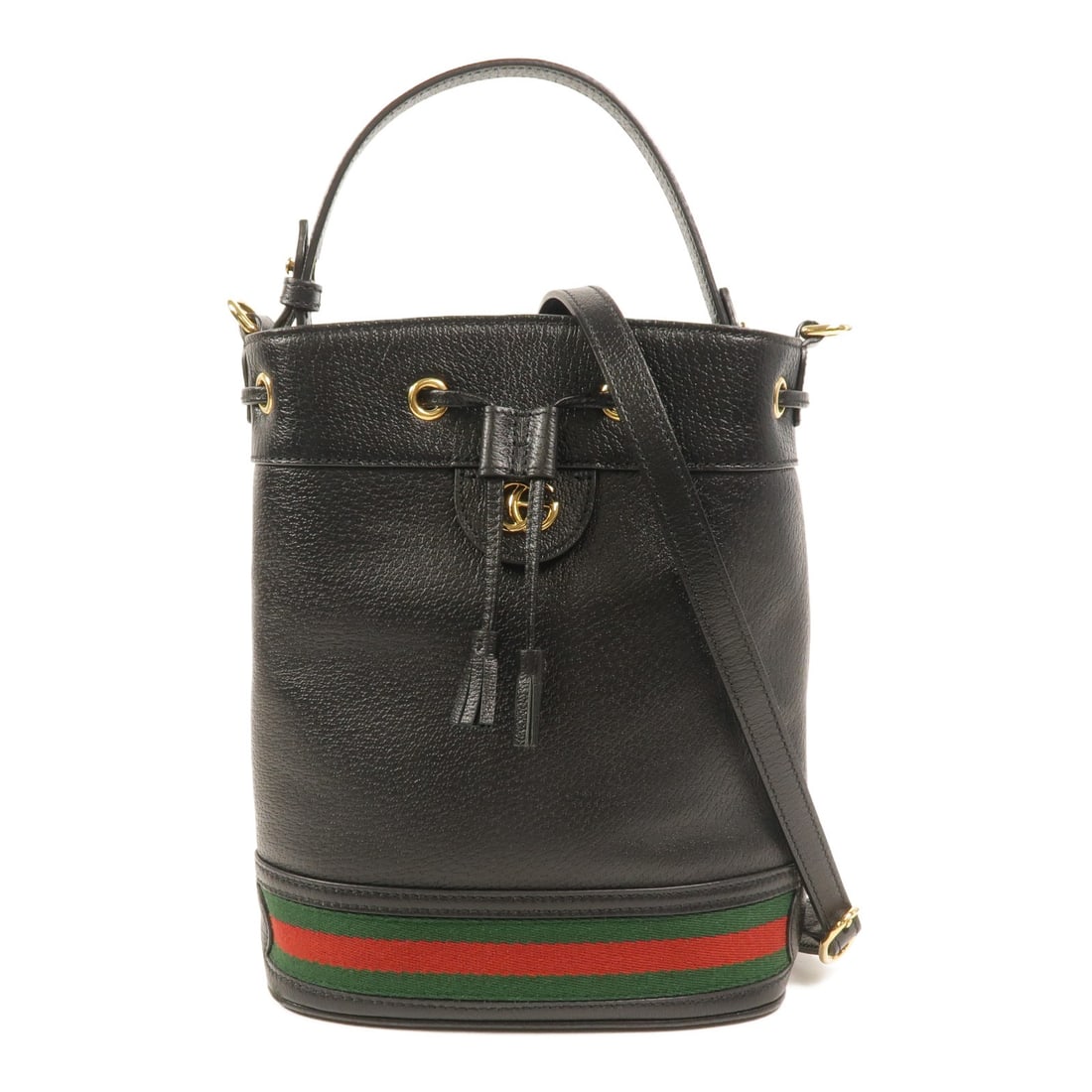 Gucci Ophidia 719884 black calfskin 2way shoulder bucket bag: Gucci Ophidia 719884 black calfskin 2way shoulder bucket bag Gucci Ophidia bucket bag in black calfskin leather with GG GHW styling. This women's 2-way shoulder bag features a structured bucket silhou