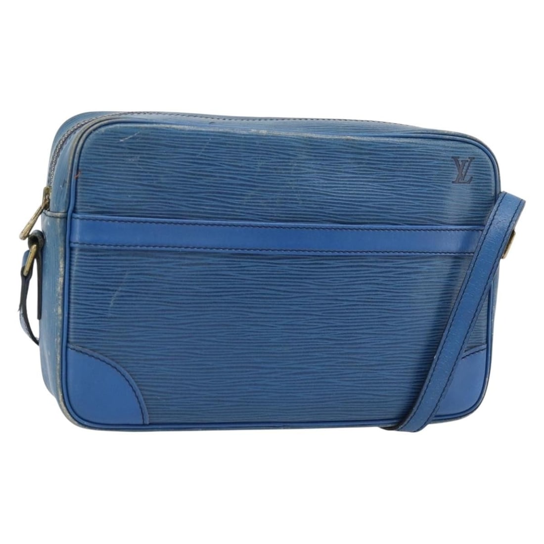 Louis Vuitton M52315 Trocadero 27 Blue Epi Leather Shoulder Bag: Louis Vuitton M52315 Trocadero 27 Blue Epi Leather Shoulder Bag Louis Vuitton Epi Trocadero 27 shoulder bag in blue Epi leather, made in France. This women's shoulder bag measures approximately 27 cm 