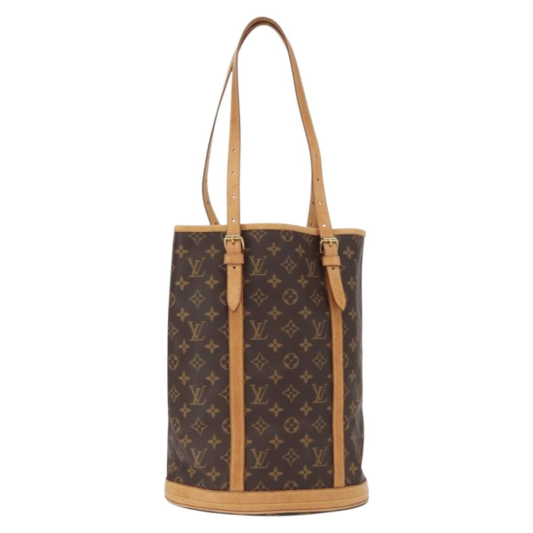 Louis Vuitton M42236 Bucket GM Monogram Canvas Shoulder Bag: Louis Vuitton M42236 Bucket GM Monogram Canvas Shoulder Bag Louis Vuitton Monogram Bucket GM shoulder bag in Monogram Canvas. Made in France, this bag features the classic Monogram color and shoulder 