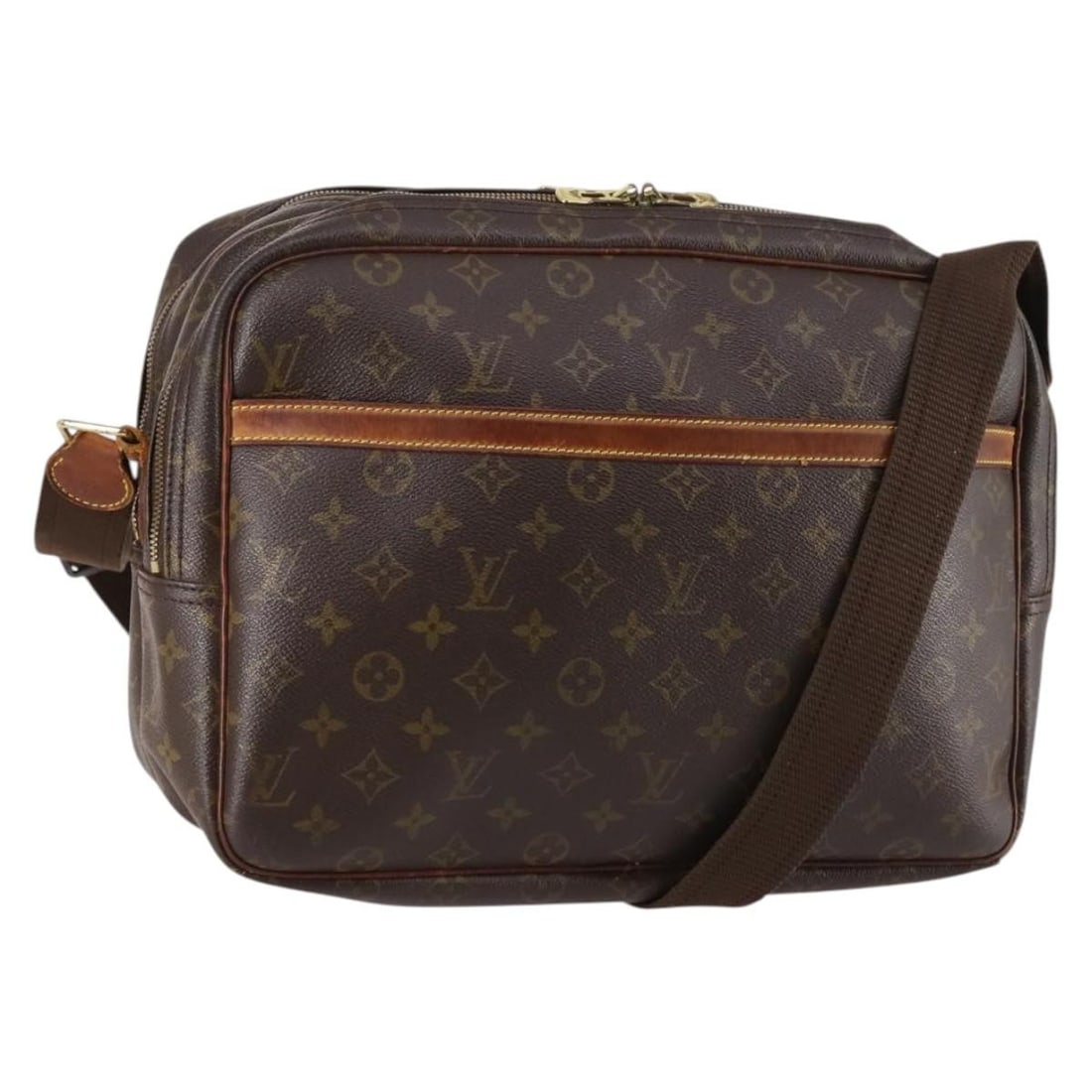 LOUIS VUITTON Monogram Reporter GM Shoulder Bag M45252 Made in France: LOUIS VUITTON Monogram Reporter GM Shoulder Bag M45252 Made in France This Louis Vuitton Monogram Reporter GM Shoulder Bag (Model M45252) is a stylish and functional accessory crafted from durable mon