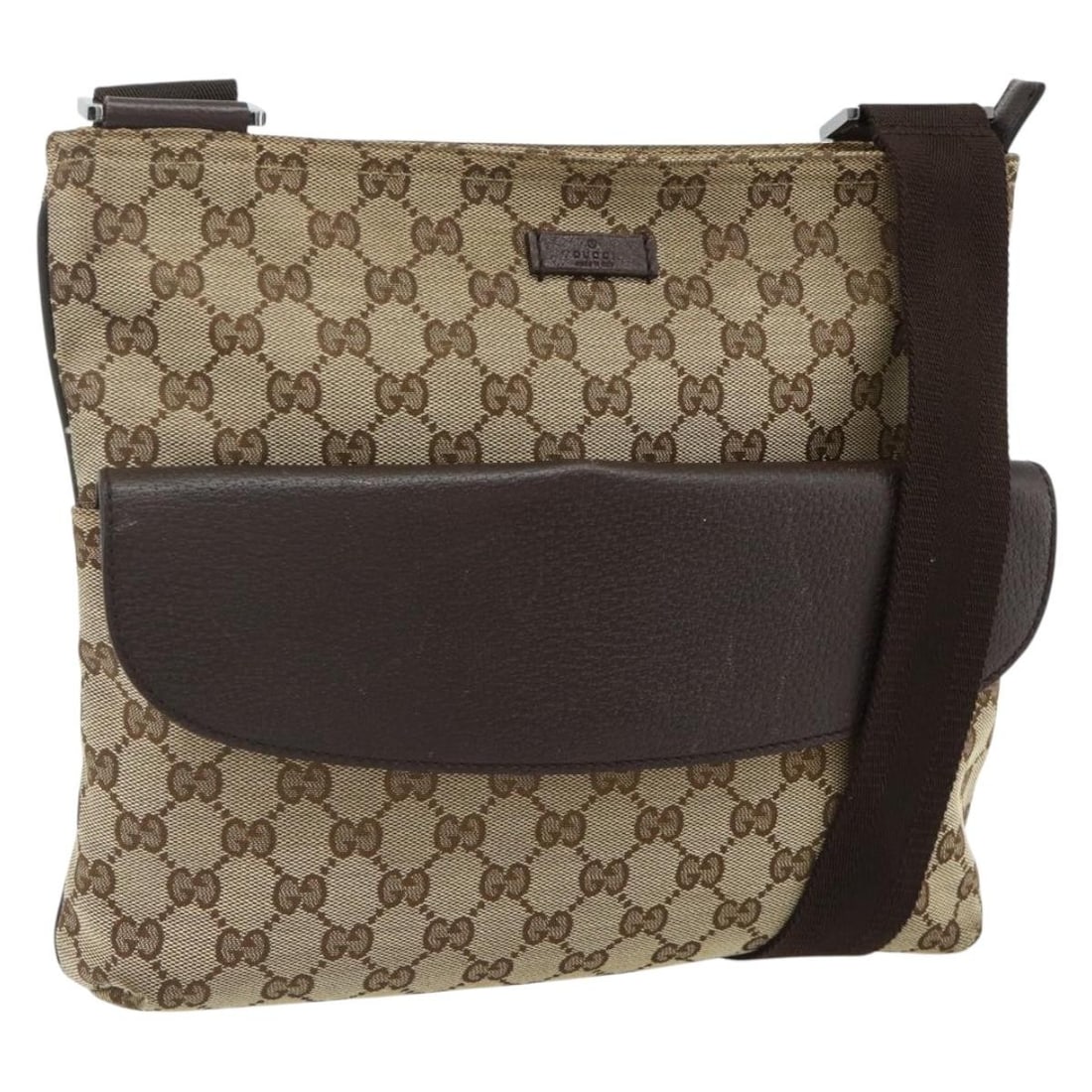 Gucci 256100 GG Canvas Beige Brown Shoulder Bag: Gucci 256100 GG Canvas Beige Brown Shoulder Bag This GUCCI GG Canvas shoulder bag features a beige and brown color scheme and is crafted from the brand's signature GG canvas material. Designed for wom