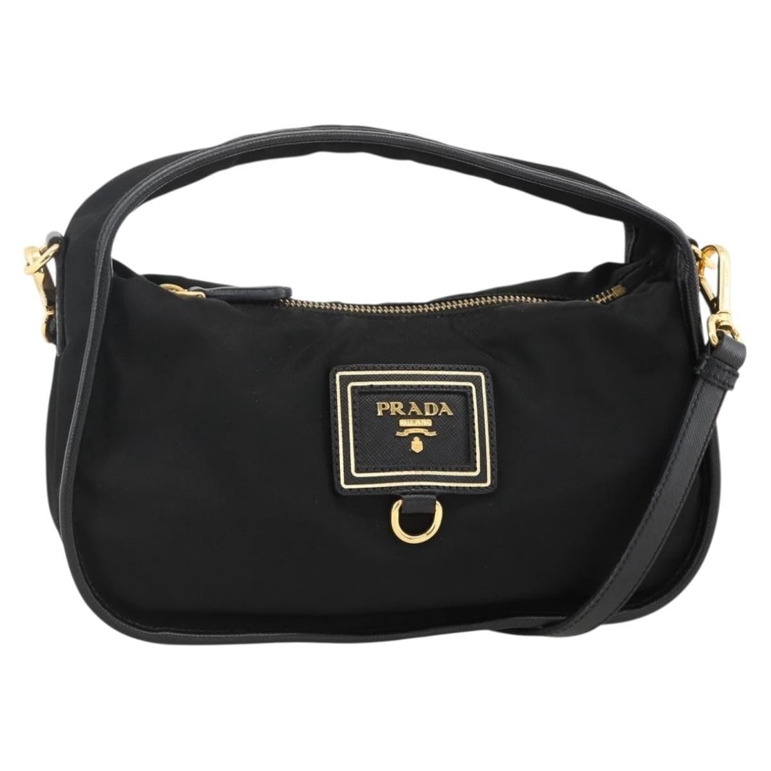 PRADA 2way Nylon Hand Bag Black with Shoulder Strap Dust Bag (1 of 18)