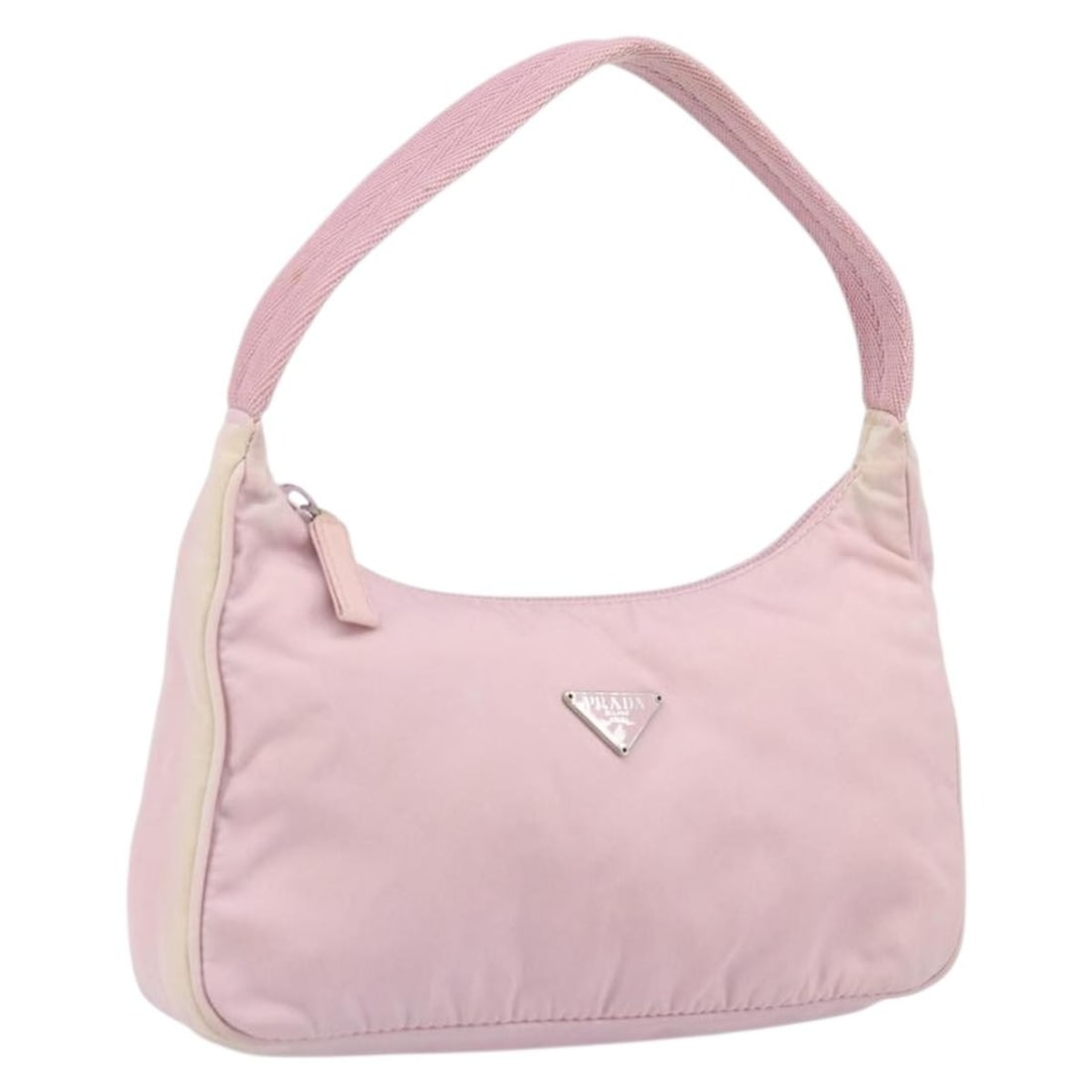 PRADA Pink Nylon Women's Pouch Made in Italy: PRADA Pink Nylon Women's Pouch Made in Italy Authentic Prada women's pink nylon hand pouch made in Italy. This compact pouch is offered without the original box or dust bag and includes only the item 