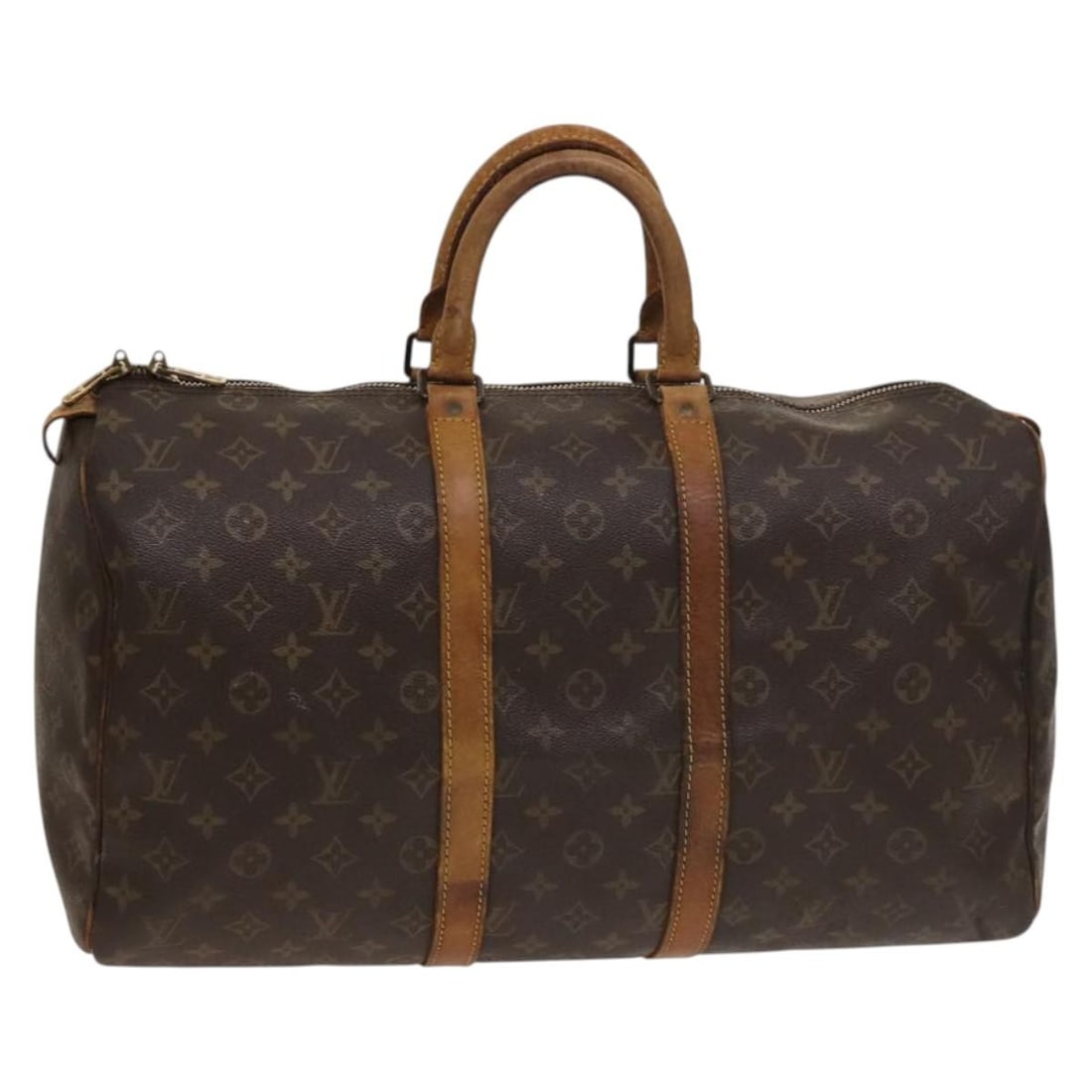 Louis Vuitton M41428 Keepall 45 Monogram Canvas Boston Bag: Louis Vuitton M41428 Keepall 45 Monogram Canvas Boston Bag Louis Vuitton Keepall 45 Boston bag in Monogram canvas, made in France. This M41428 travel bag is offered as the bag only, with no item box o