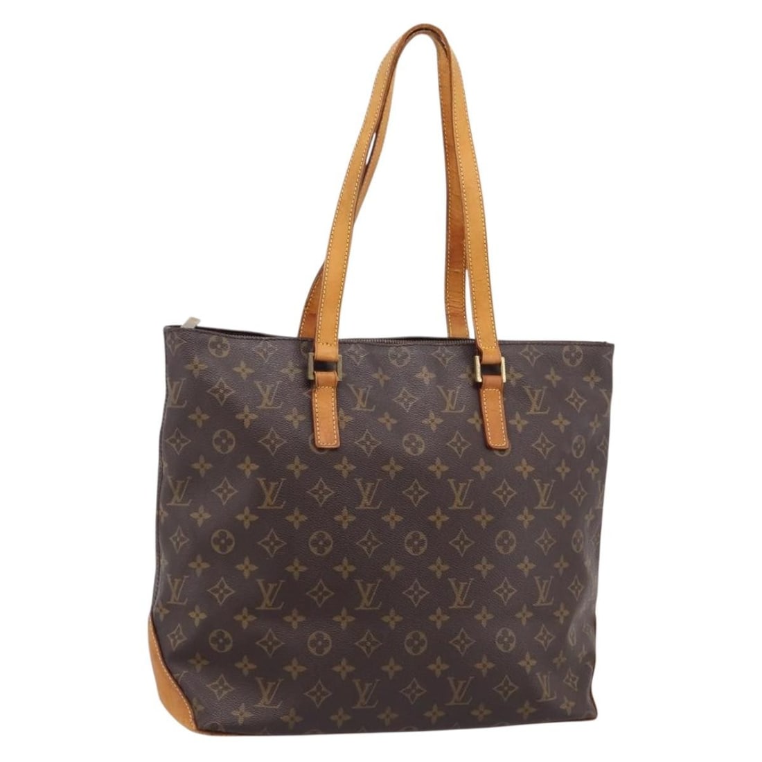 Louis Vuitton M51151 Cabas Mezzo Monogram Canvas Tote: Louis Vuitton M51151 Cabas Mezzo Monogram Canvas Tote Louis Vuitton Cabas Mezzo tote bag in Monogram canvas, made in France. This women's tote is offered without the original box or dust bag and inclu