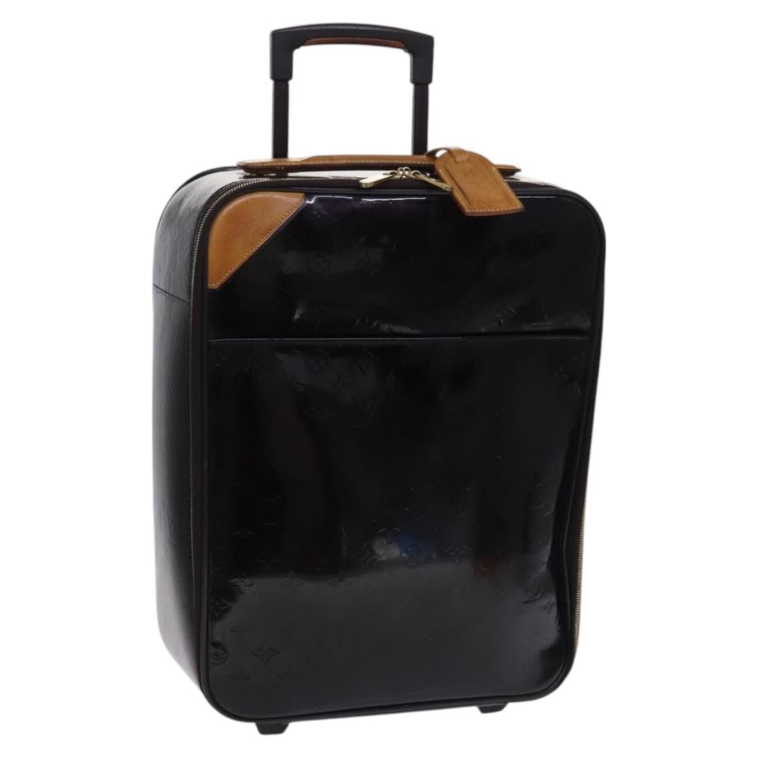 Louis Vuitton Pegas 45 Vernis Patent Leather Suitcase Amarante M91277 (1 of 18)