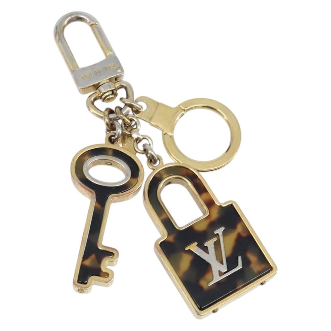 Louis Vuitton M65088 Porte Cle Confidence Gold Metal Key Holder (1 of 13)