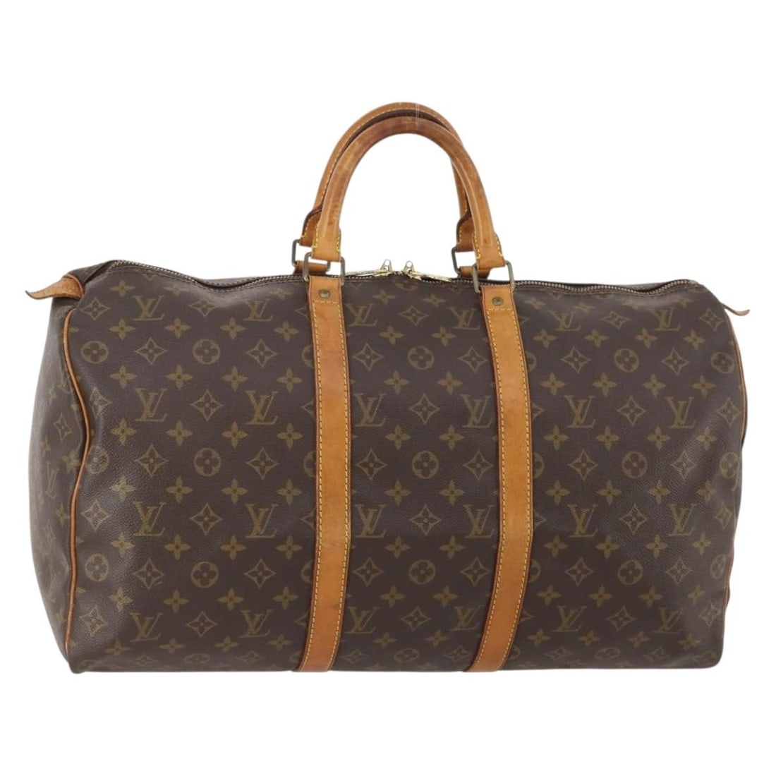 Louis Vuitton M41426 Keepall 50 Monogram Canvas Boston Bag: Louis Vuitton M41426 Keepall 50 Monogram Canvas Boston Bag Louis Vuitton Keepall 50 Boston bag in Monogram canvas, model M41426, made in France. This women's bag is offered as the item only; the item 
