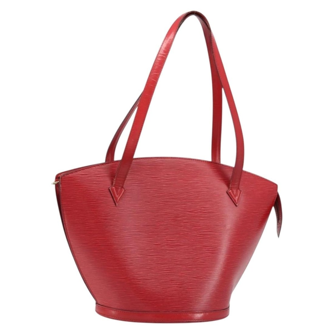 Louis Vuitton Red Epi Leather Saint Jacques M52277 Women's Shoulder Bag: Louis Vuitton Red Epi Leather Saint Jacques M52277 Women's Shoulder Bag This Louis Vuitton Epi Saint Jacques Shopping Shoulder Bag features a striking red Epi leather exterior and is designed for wome