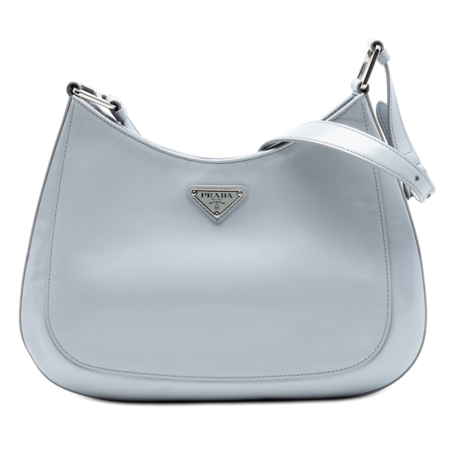 Prada Cleo blue leather shoulder bag (1 of 6)
