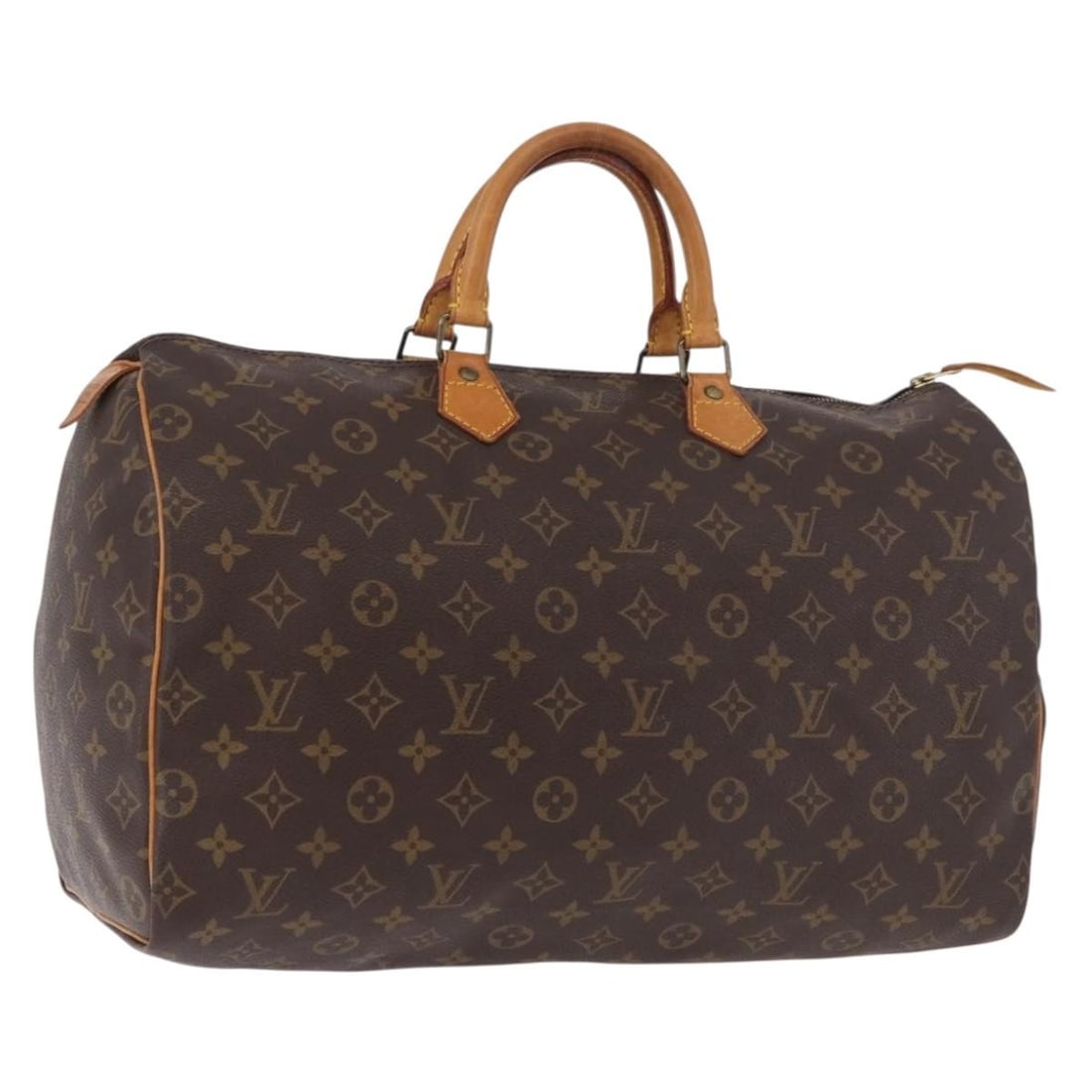 Louis Vuitton M41522 Speedy 40 Monogram Canvas Hand Bag: Louis Vuitton M41522 Speedy 40 Monogram Canvas Hand Bag Louis Vuitton Speedy 40 handbag in Monogram canvas, made in France. This women's handbag is offered without the original box or dust bag; only t
