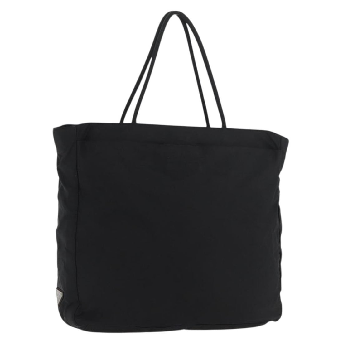 Prada Black Silver Nylon Tote Bag Made in Italy: Prada Black Silver Nylon Tote Bag Made in Italy Authentic Prada tote bag in black nylon with silver-tone accents. Made in Italy, this women's bag is offered without the original box or dust bag and in