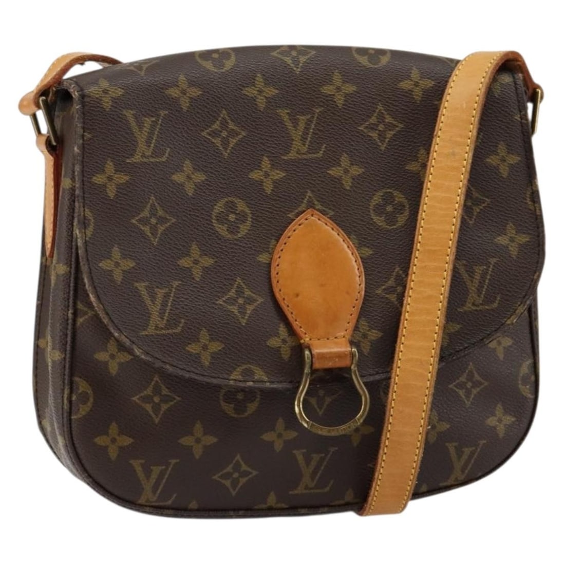 LOUIS VUITTON Monogram Saint Cloud GM Shoulder Bag M51242 France: LOUIS VUITTON Monogram Saint Cloud GM Shoulder Bag M51242 France This Louis Vuitton Monogram Saint Cloud GM Shoulder Bag combines elegance and functionality. Crafted in France from durable Monogram Ca