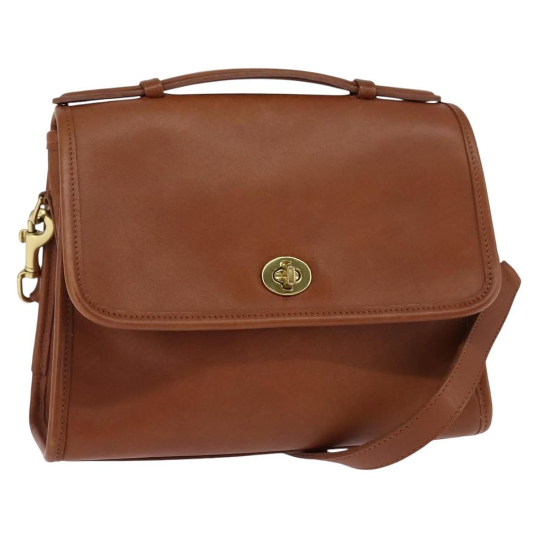 Coach Leather Hand Bag Brown Gold 2-Way Authentic AM9144: Coach Leather Hand Bag Brown Gold 2-Way Authentic AM9144 This authentic Coach hand bag combines style and functionality, featuring a rich brown leather exterior accented with gold details. The bag mea