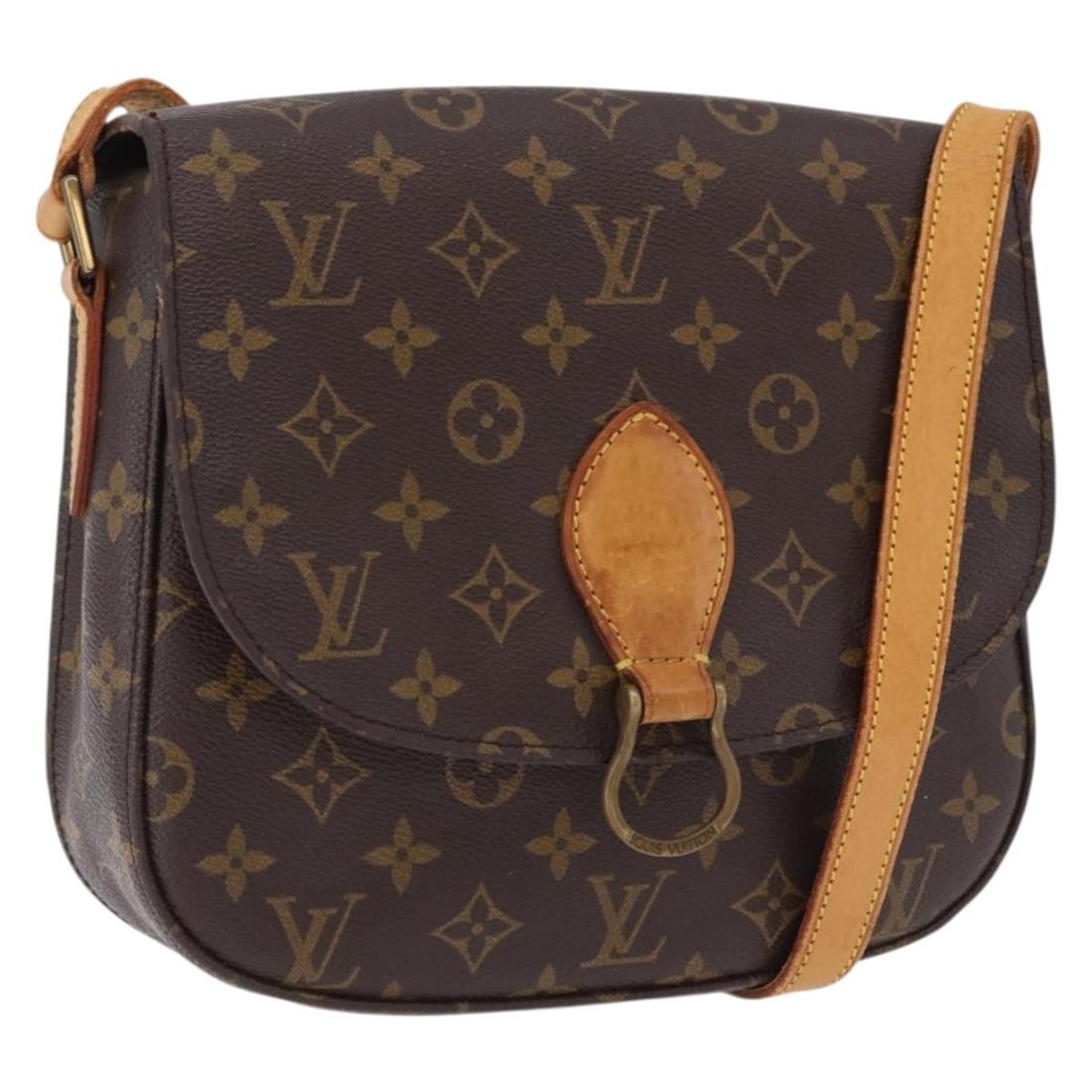 Louis Vuitton M51242 Saint Cloud GM Monogram Canvas Shoulder Bag: Louis Vuitton M51242 Saint Cloud GM Monogram Canvas Shoulder Bag Louis Vuitton Saint Cloud GM shoulder bag in Monogram Canvas, made in France. This women's bag measures approximately 24 cm wide, 20 cm