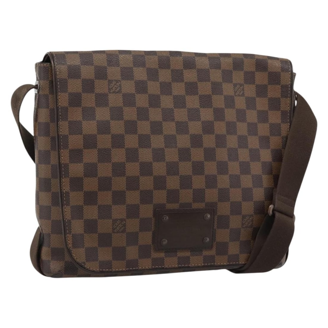 Louis Vuitton N51211 Brooklyn MM Damier Ebene Canvas Shoulder Bag: Louis Vuitton N51211 Brooklyn MM Damier Ebene Canvas Shoulder Bag Louis Vuitton Brooklyn MM shoulder bag in Damier Ebene canvas. Made in Spain, this women's bag features an adjustable shoulder strap a