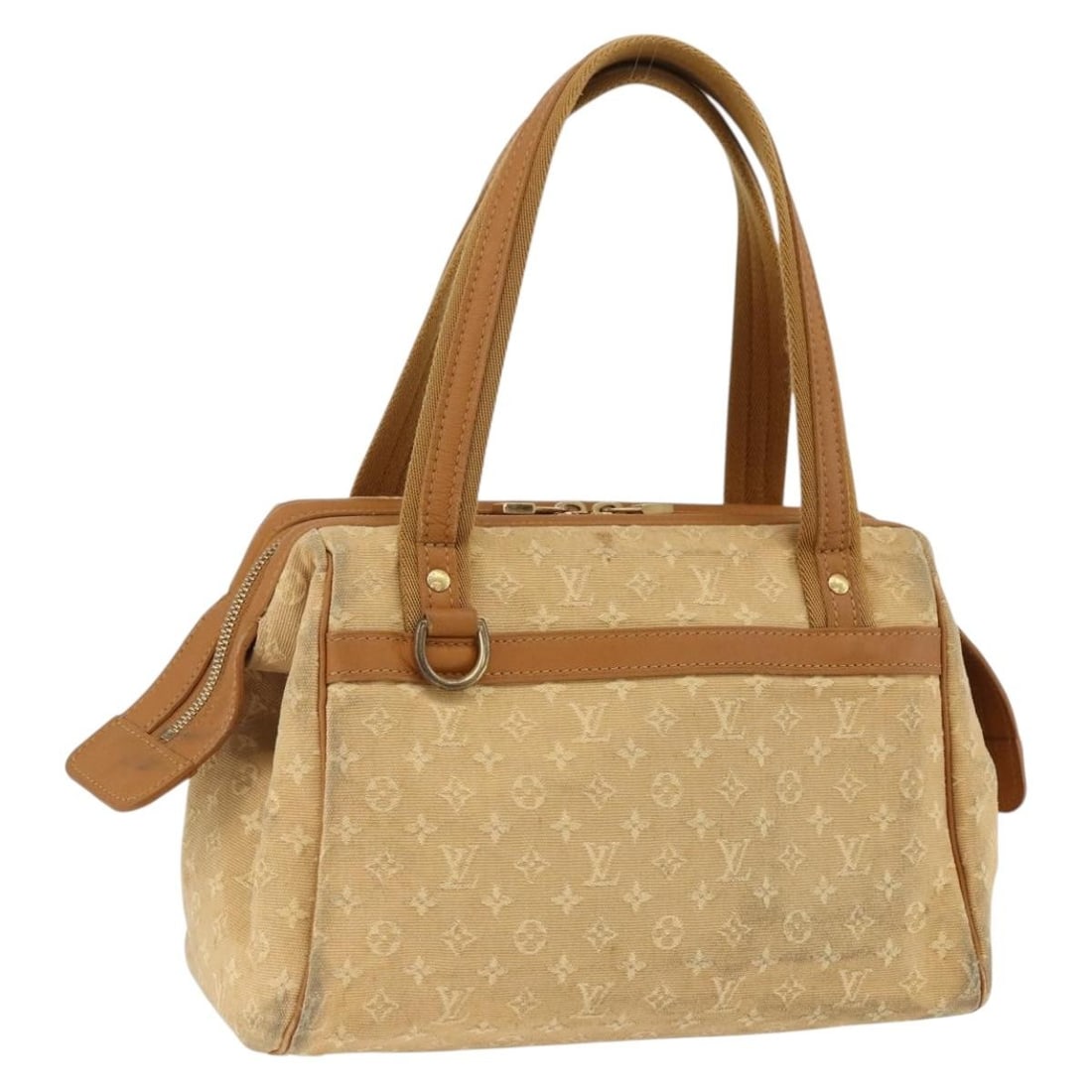 Louis Vuitton Mini Josephine PM Beige Canvas Handbag M92416 France: Louis Vuitton Mini Josephine PM Beige Canvas Handbag M92416 France This is a Louis Vuitton Monogram Mini Josephine PM handbag in beige, crafted from Monogram Mini canvas. Designed for women, this hand