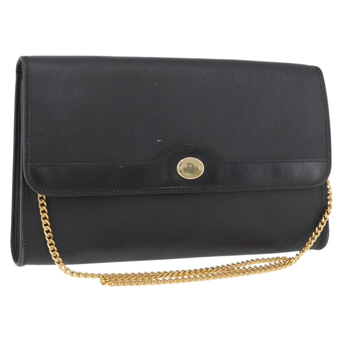 Christian Dior Honeycomb Canvas PVC Leather Shoulder Bag Black Gold: Christian Dior Honeycomb Canvas PVC Leather Shoulder Bag Black Gold Authentic Christian Dior shoulder bag in black and gold honeycomb canvas with PVC leather trim. Made in France, this women's bag has