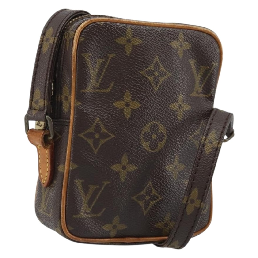 Louis Vuitton M45268 Mini Danube Monogram Canvas Shoulder Bag: Louis Vuitton M45268 Mini Danube Monogram Canvas Shoulder Bag Louis Vuitton Monogram Mini Danube shoulder bag crafted in Monogram canvas. This women's bag is made in France and includes only the item 