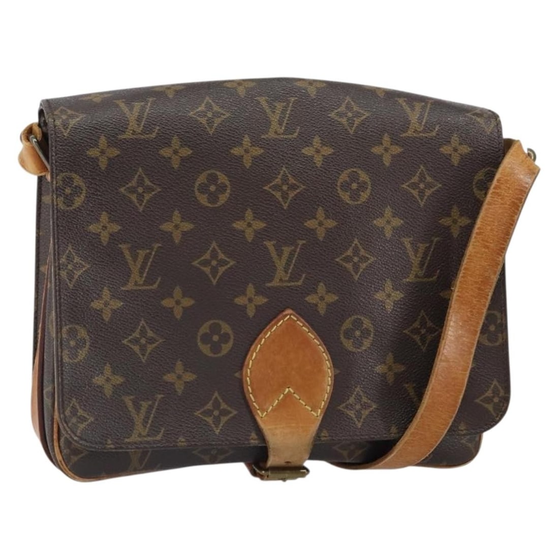 Louis Vuitton Cartouchiere GM Monogram Canvas Shoulder Bag M51252: Louis Vuitton Cartouchiere GM Monogram Canvas Shoulder Bag M51252 Louis Vuitton Cartouchiere GM shoulder bag in Monogram canvas, made in France. This women's bag features an adjustable shoulder strap 