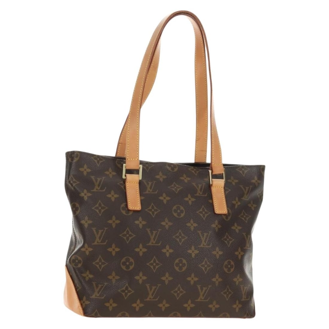 Louis Vuitton M51148 Cabas Piano Monogram Canvas Tote: Louis Vuitton M51148 Cabas Piano Monogram Canvas Tote Louis Vuitton Cabas Piano tote bag in Monogram canvas with a classic shoulder-carry silhouette. Includes a dust bag. Condition is AB/very good, wi