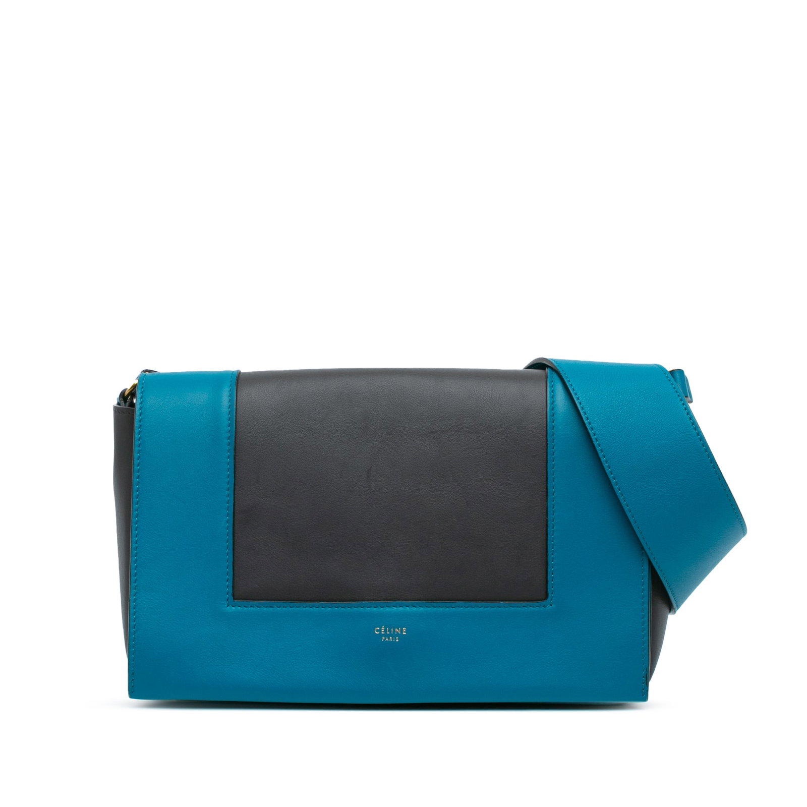 Celine Black Leather Frame Shoulder Bag Italy: Celine Black Leather Frame Shoulder Bag Italy The Celine Leather Frame Shoulder Bag showcases a sophisticated design crafted from high-quality black leather. It features a flat leather shoulder strap 