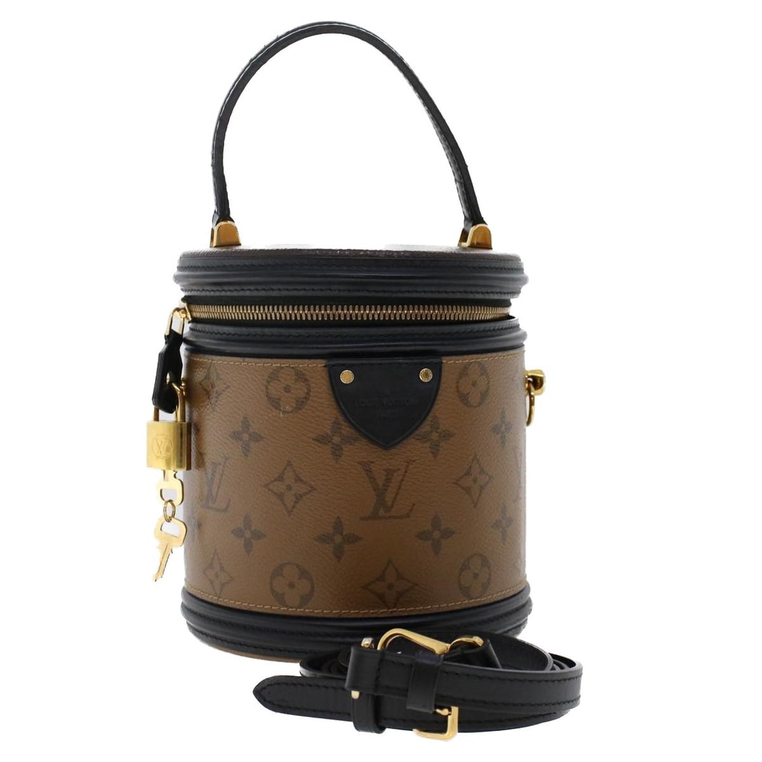 Louis Vuitton M43986 Cannes 2way Hand Bag Monogram Reverse Canvas: Louis Vuitton M43986 Cannes 2way Hand Bag Monogram Reverse Canvas Louis Vuitton Monogram Reverse Cannes 2-way handbag in Monogram Reverse canvas. Made in France, this women's bag includes a dust bag, 