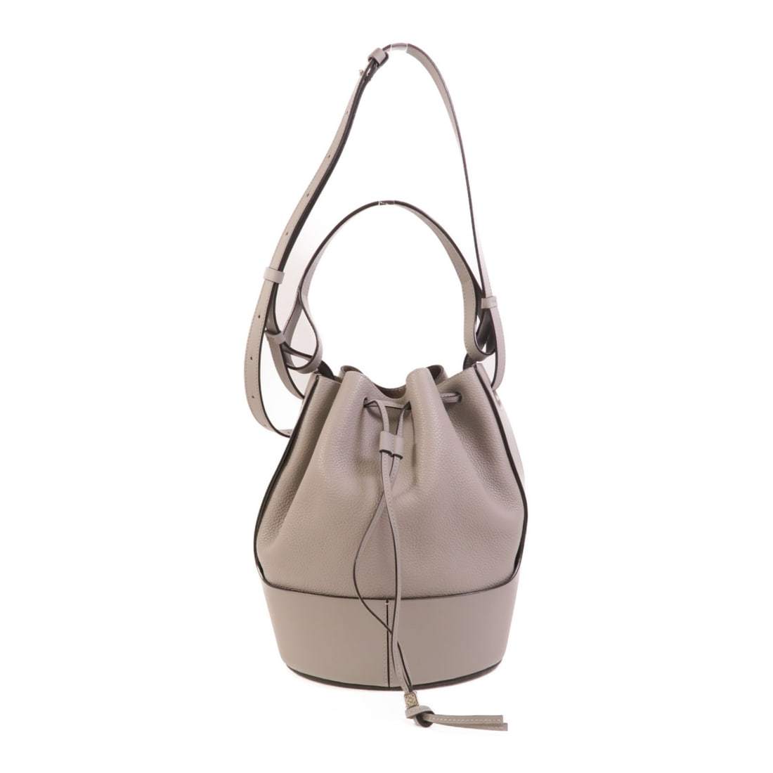 LOEWE Balloon 2 Way Shoulder Bag Gray Calfskin Leather (1 of 15)