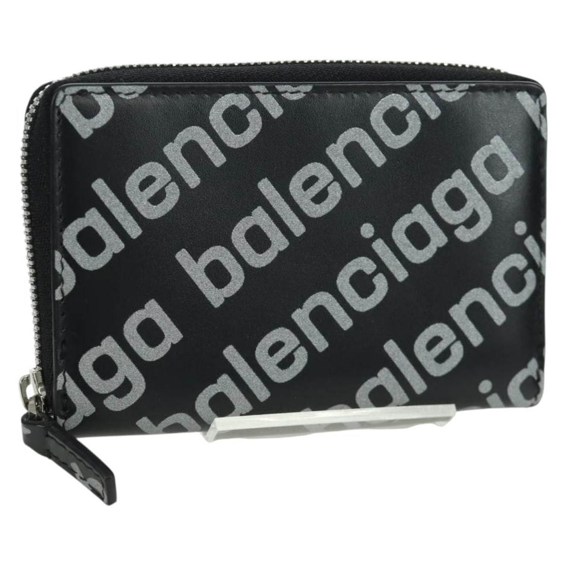 BALENCIAGA 616911 Black Leather Coin Purse with Dust Bag Box (1 of 18)