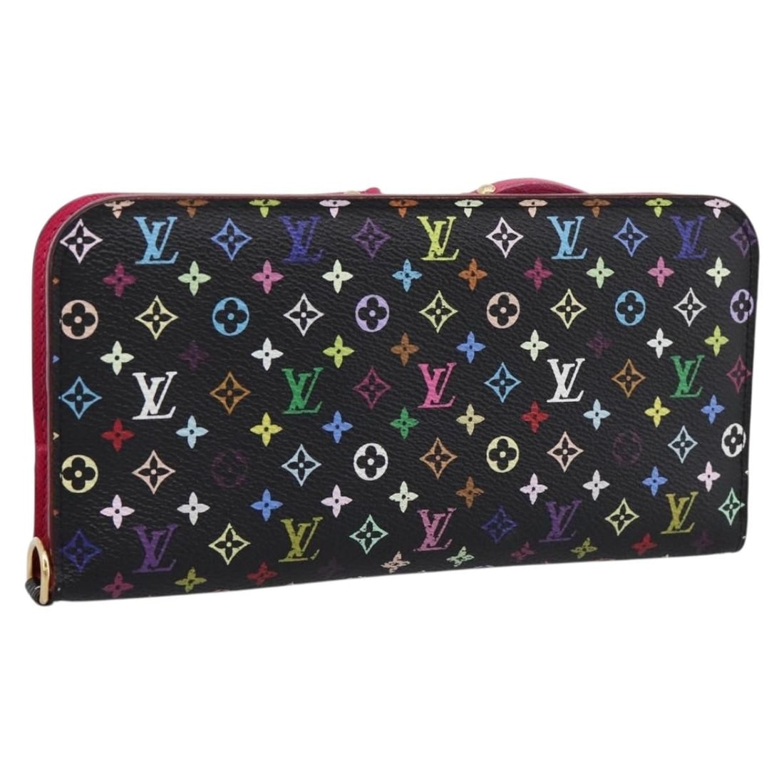 Louis Vuitton M60271 Portefeuille Insolite Black Multicolor Canvas Wallet: Louis Vuitton M60271 Portefeuille Insolite Black Multicolor Canvas Wallet Louis Vuitton Portefeuille Insolite long wallet in black Monogram Multicolor canvas. This women's wallet includes the dust bag