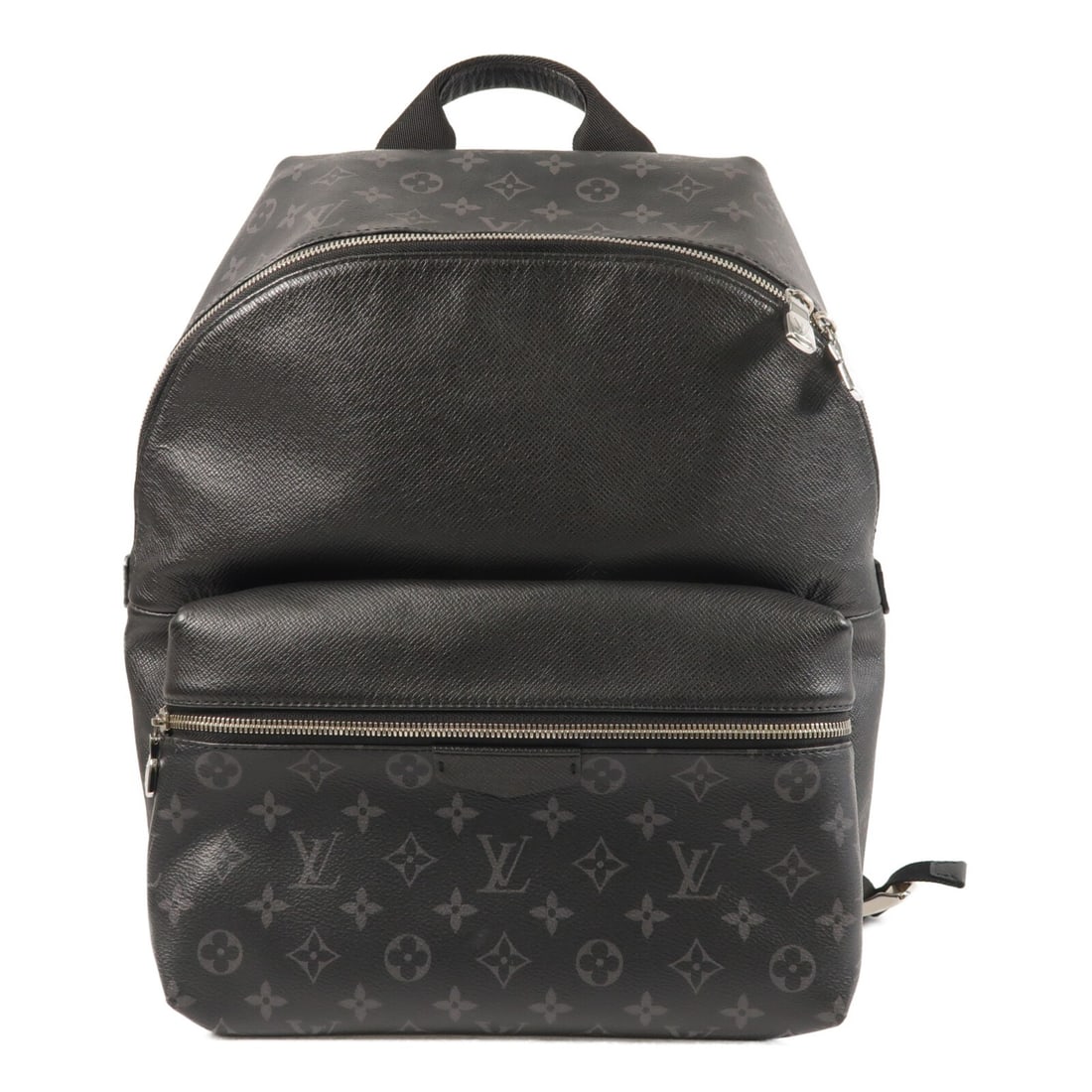 Louis Vuitton Discovery M31033 mens backpack black Taigarama calfskin: Louis Vuitton Discovery M31033 mens backpack black Taigarama calfskin The Louis Vuitton Discovery Backpack in Black combines Taigarama, calfskin (cowhide), and PVC coated canvas for a structured every
