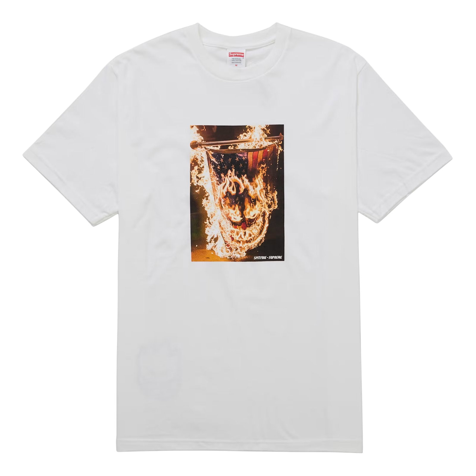 Supreme Spitfire Flag White Tee Large (1 of 2)