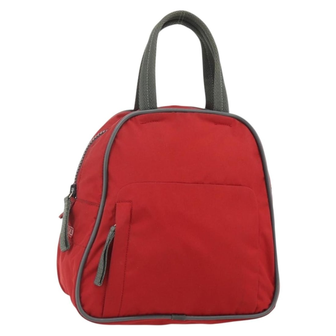 Prada red nylon women s handbag with guarantee card: Prada red nylon women s handbag with guarantee card This PRADA Sports hand bag features a durable nylon construction in a striking red and silver color combination. Designed for women, the bag offers 
